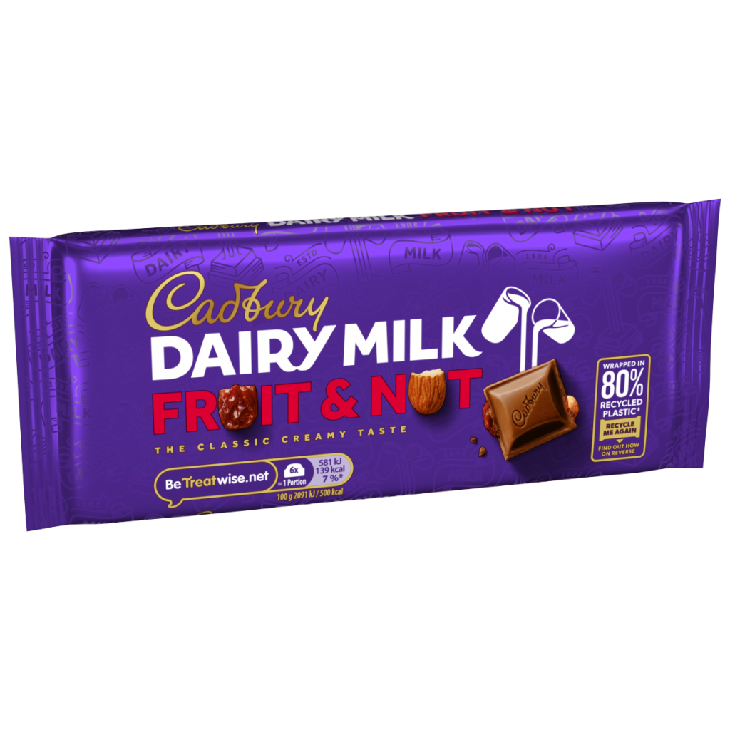 Cadbury Dairy Milk Fruit and Nut Chocolate Bar 110 g