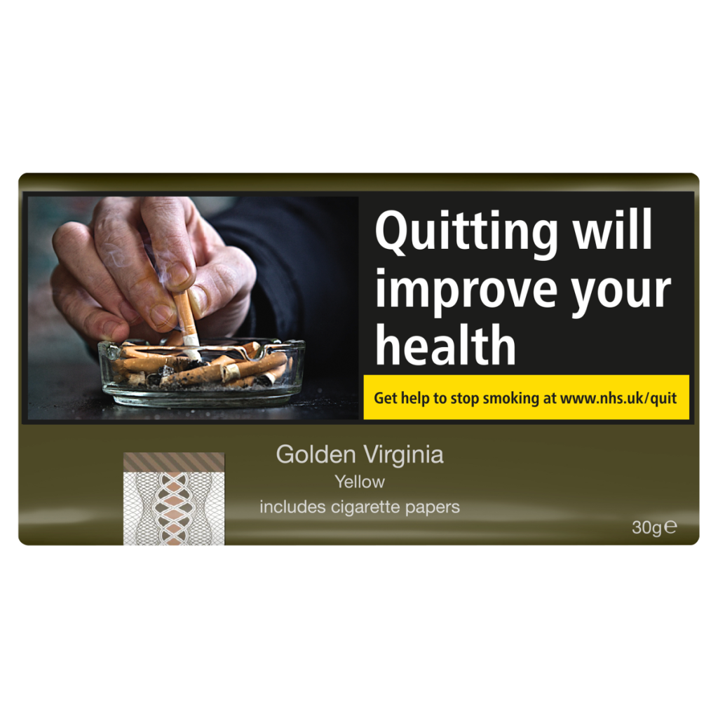 Golden Virginia Yellow Includes Cigarette Papers 30g