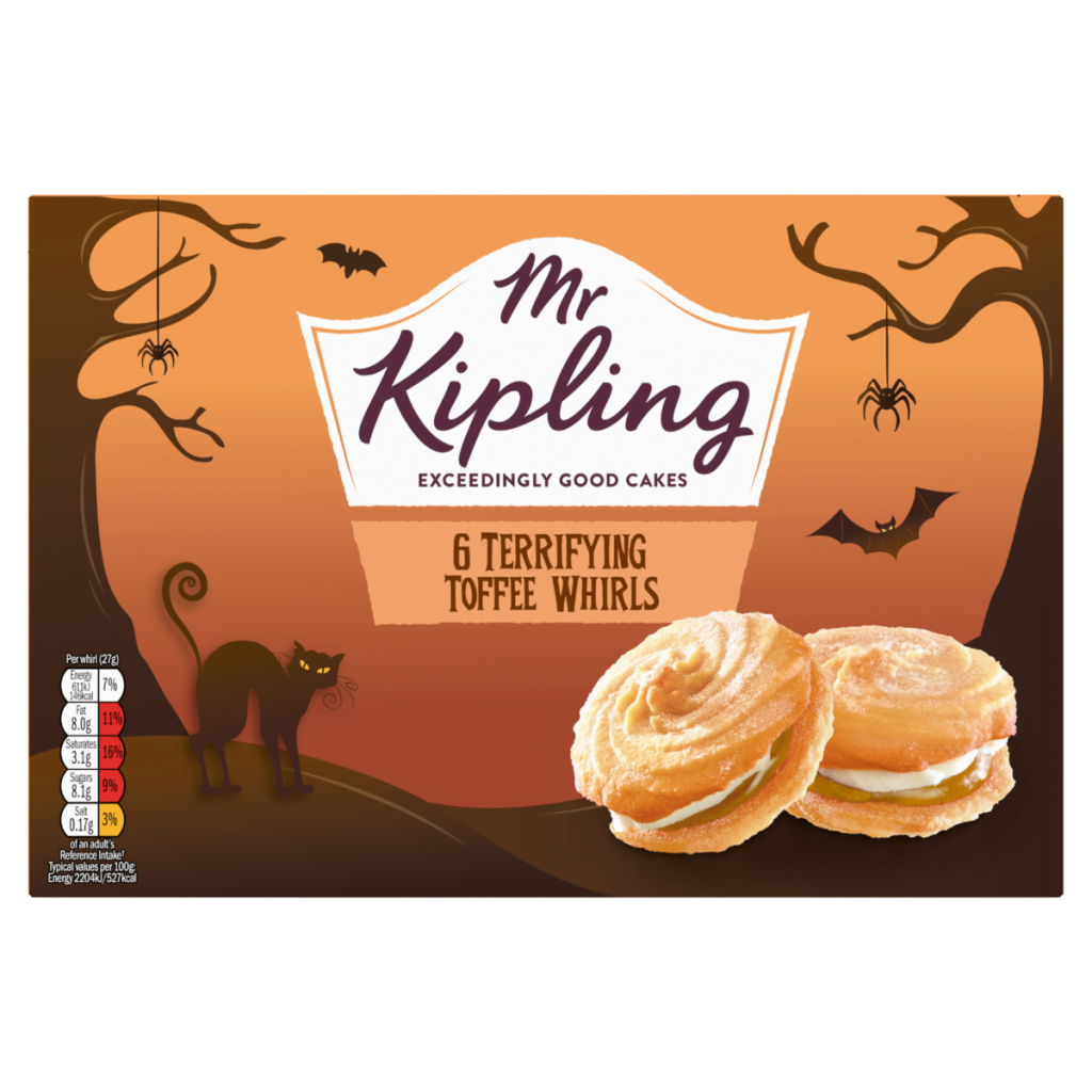 Mr Kipling 6 Terrifying Toffee Whirls