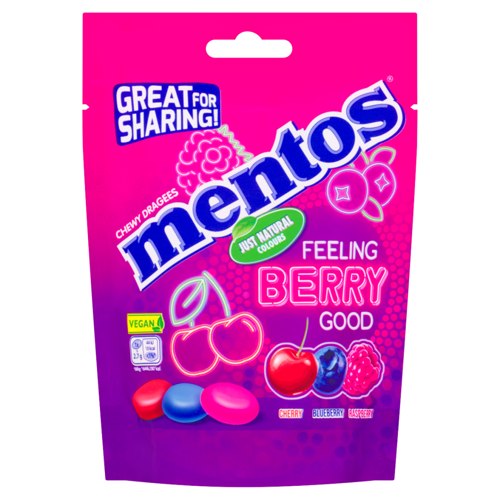 Mentos Chewy Dragees Feeling Berry Good 140g