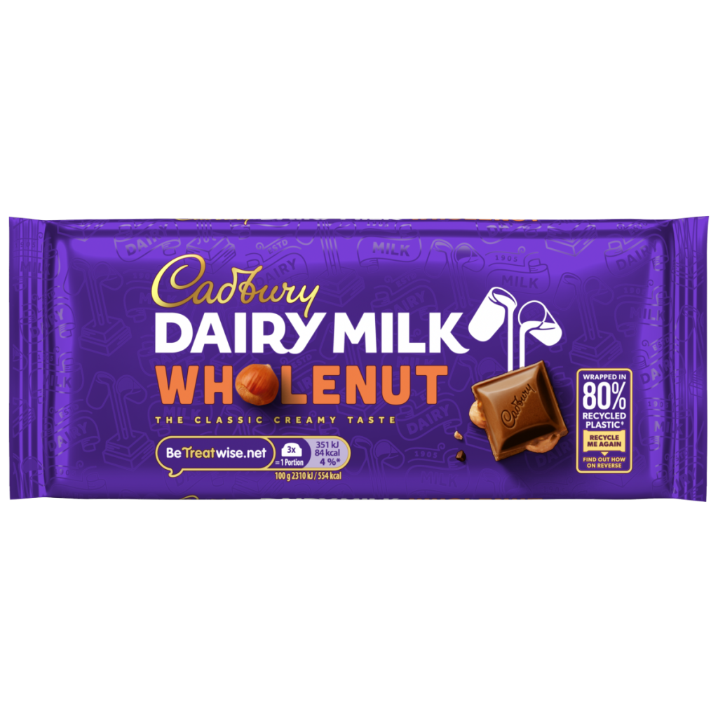Cadbury Dairy Milk Wholenut Chocolate Bar 120 g