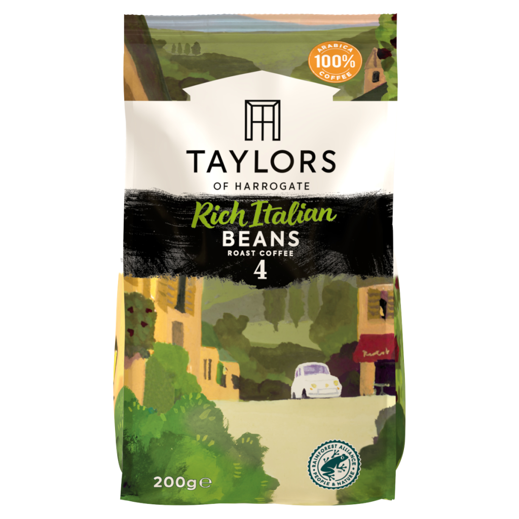 Taylors of Harrogate Rich Italian Beans Roast Coffee 200g