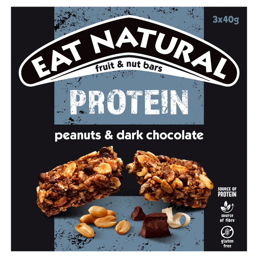 Eat Natural Protein Peanuts & Dark Chocolate Fruit & Nut Bars 3 x 40g