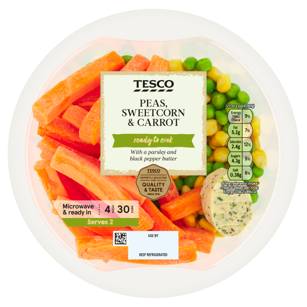 Tesco Peas, Sweetcorn & Carrot