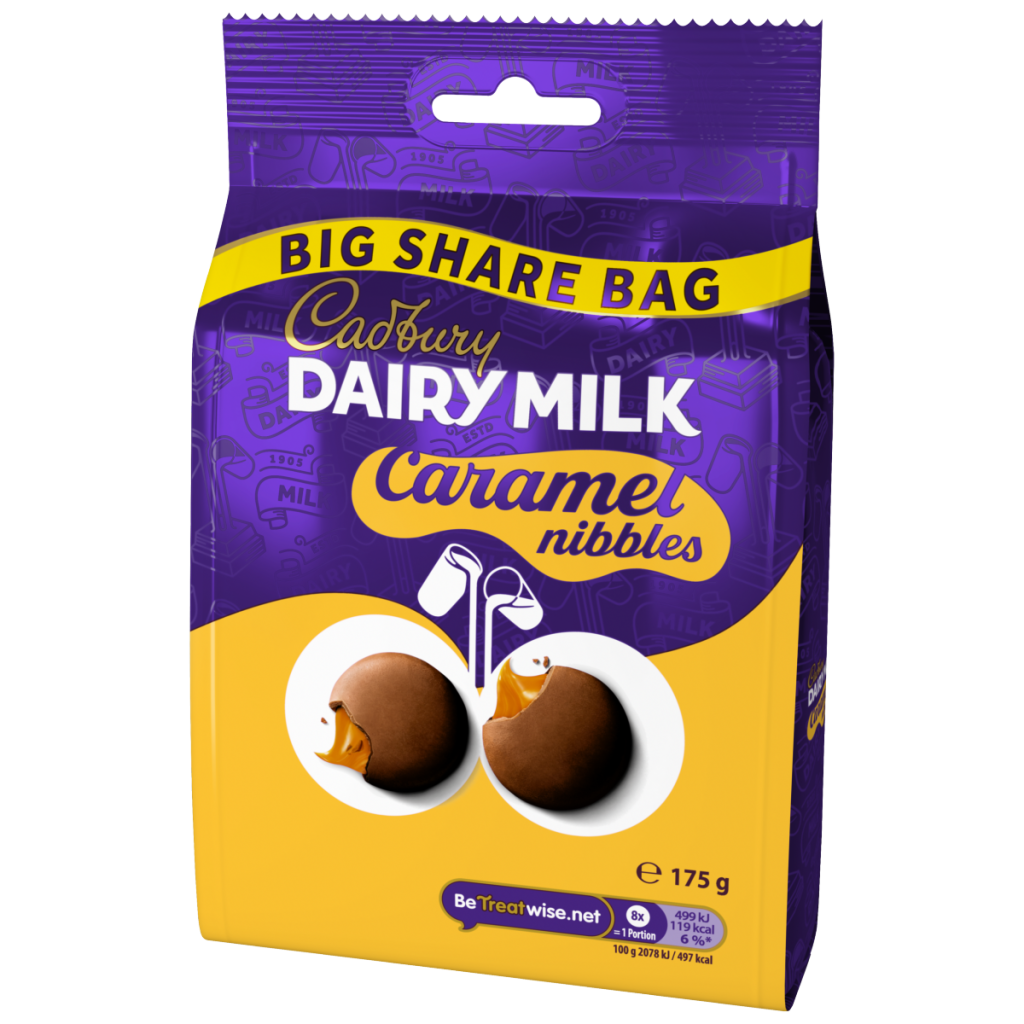 Cadbury Dairy Milk Caramel Nibbles Chocolate Sharing Bag 175 g