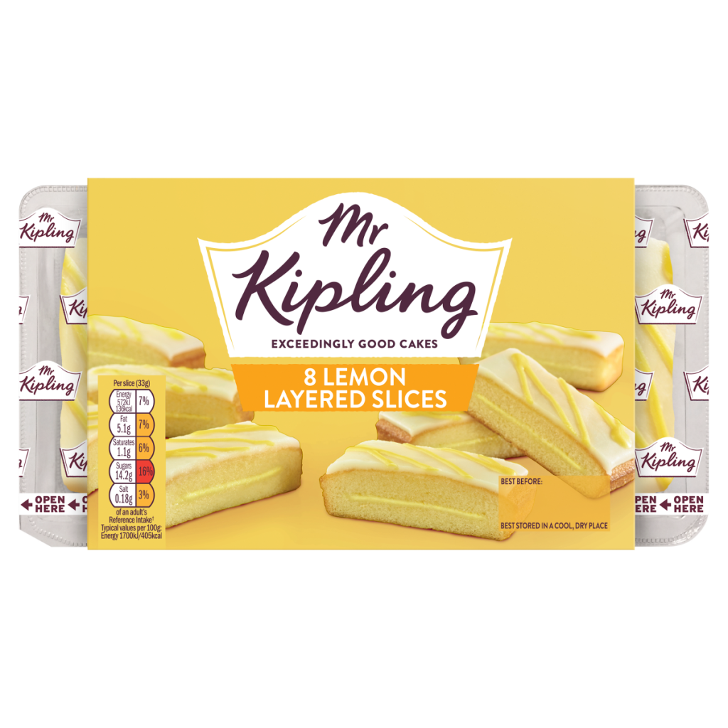 Mr Kipling 8 Lemon Layered Slices