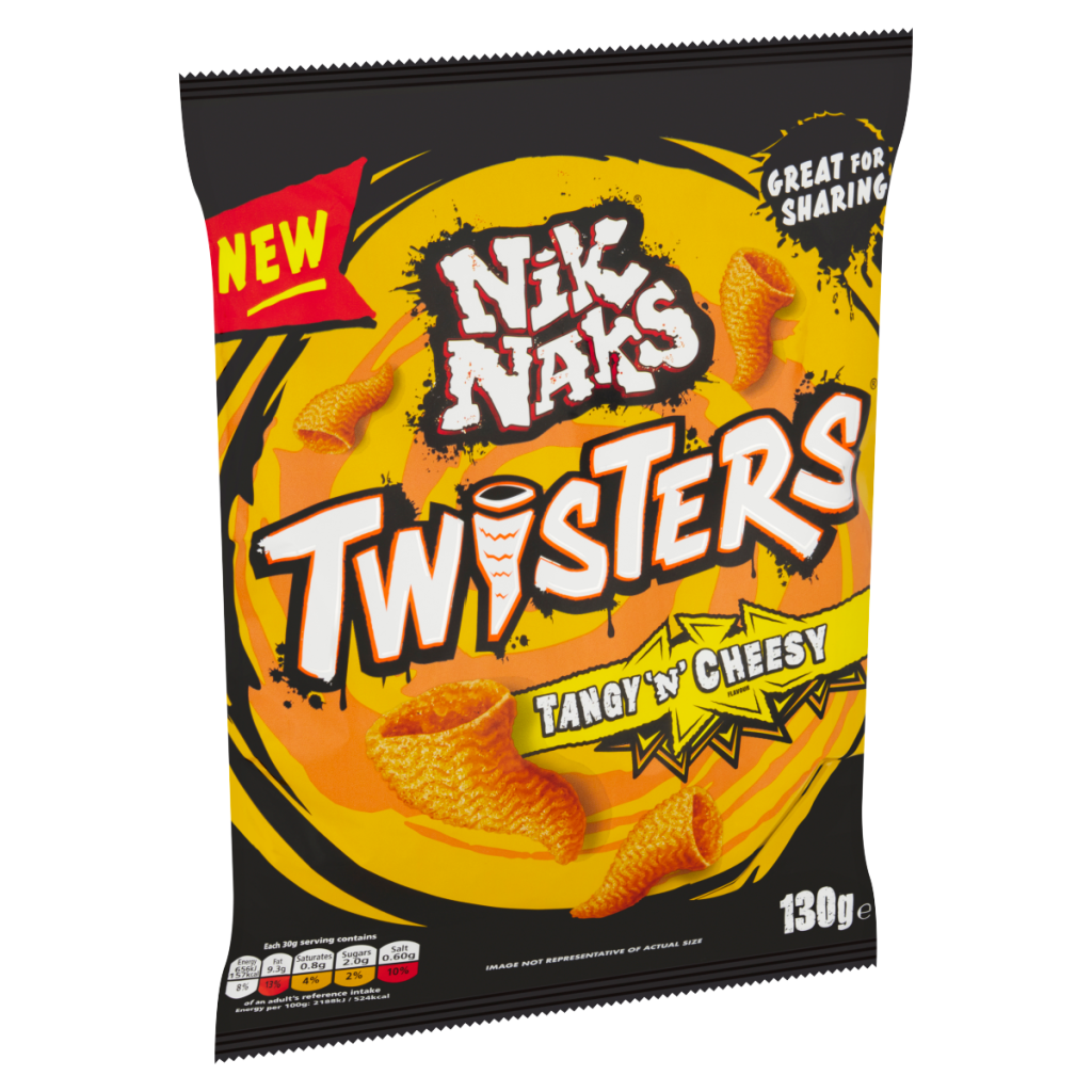 Nik Naks Twisters Tangy ‘N’ Cheesy 130g