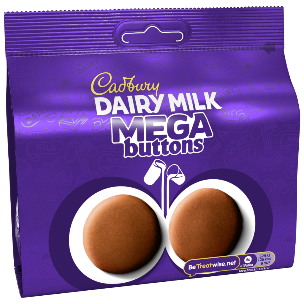 Cadbury Dairy Milk Mega Buttons Chocolate Large Sharing Bag 192 g