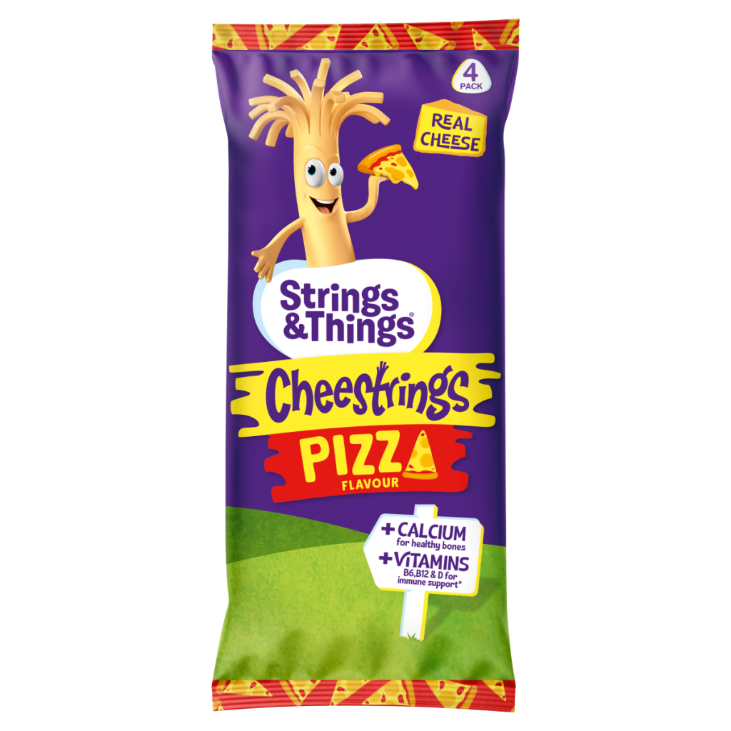 Strings & Things Pizza Flavour Cheestrings 80g (4 x 20g)