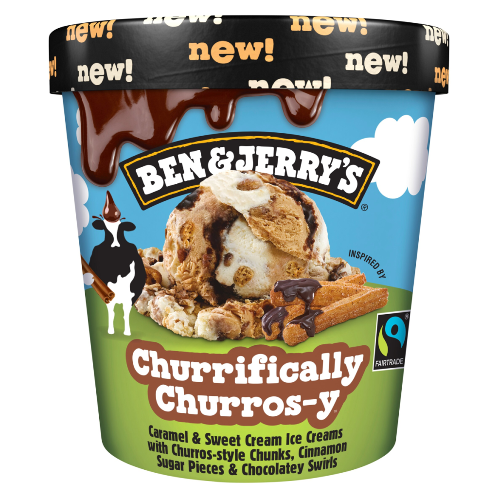 Ben & Jerry’s Churrifically Churros-y Ice Cream Tub 465 ML