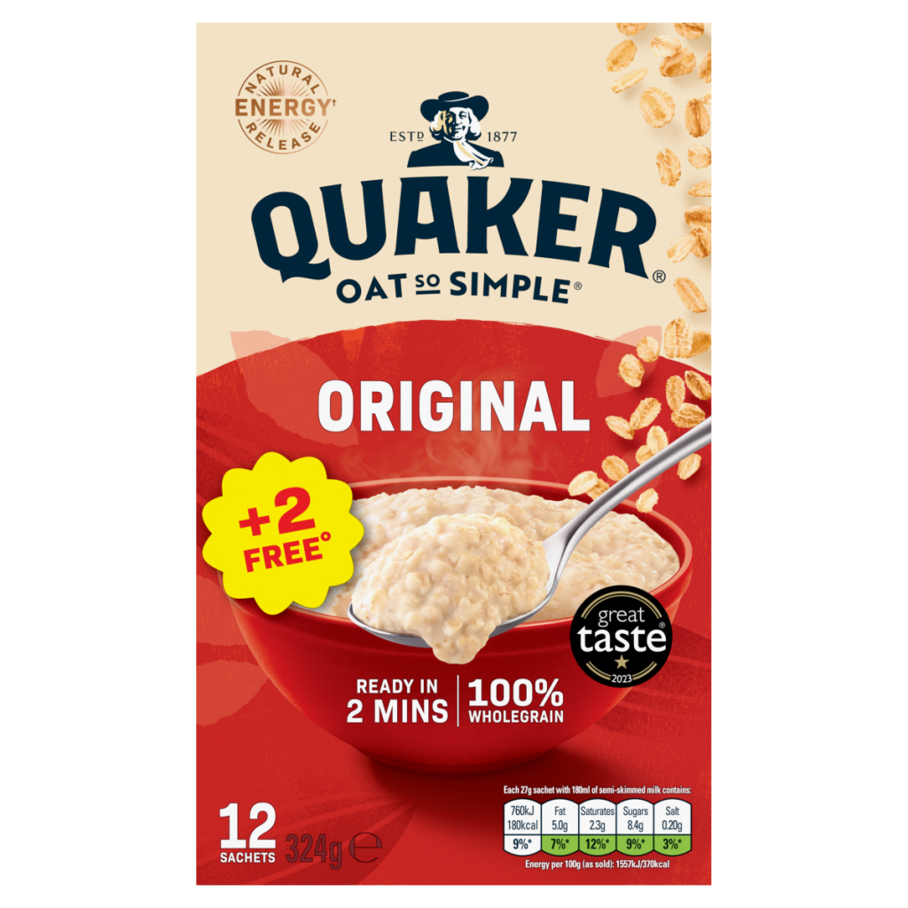 Quaker Oat So Simple Original Big Pack Porridge Sachets 12x27g
