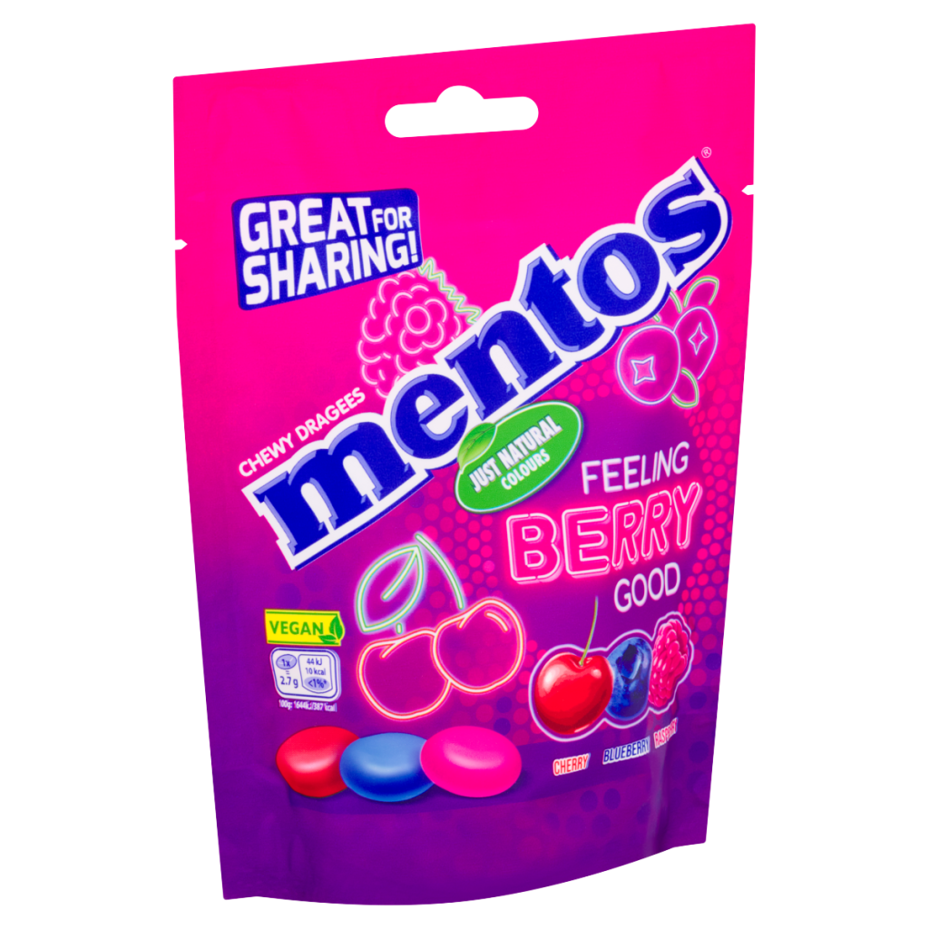 Mentos Chewy Dragees Feeling Berry Good 140g