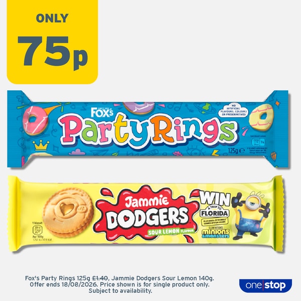 P6C – Party Rings / Jammie Dodgers