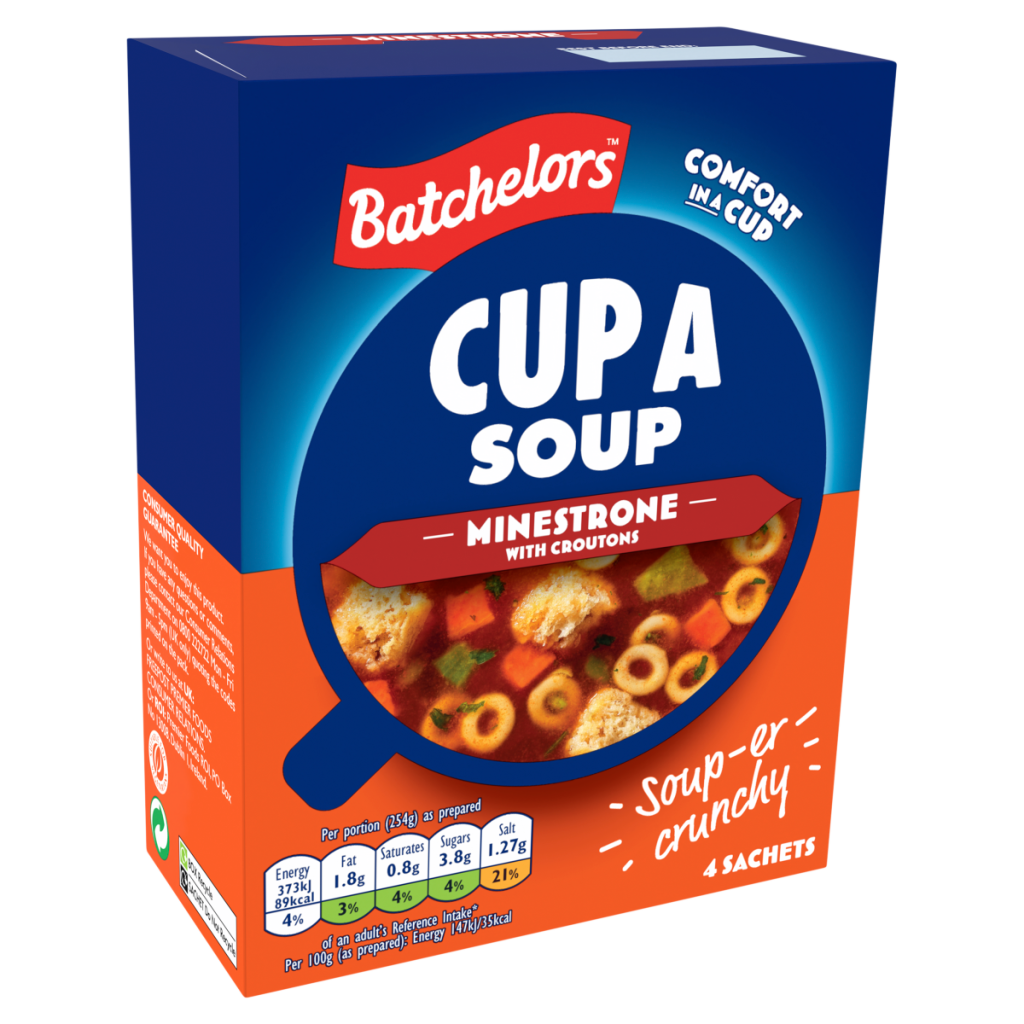 Batchelors Cup a Soup 4 Minestrone with Croutons Sachets 94g