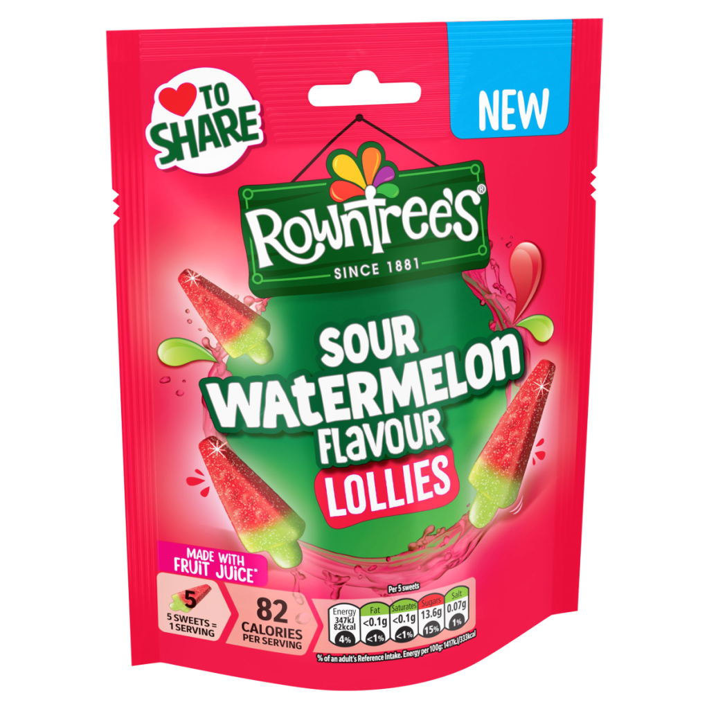 Rowntree’s Sour Watermelon Flavour Lollies 130g