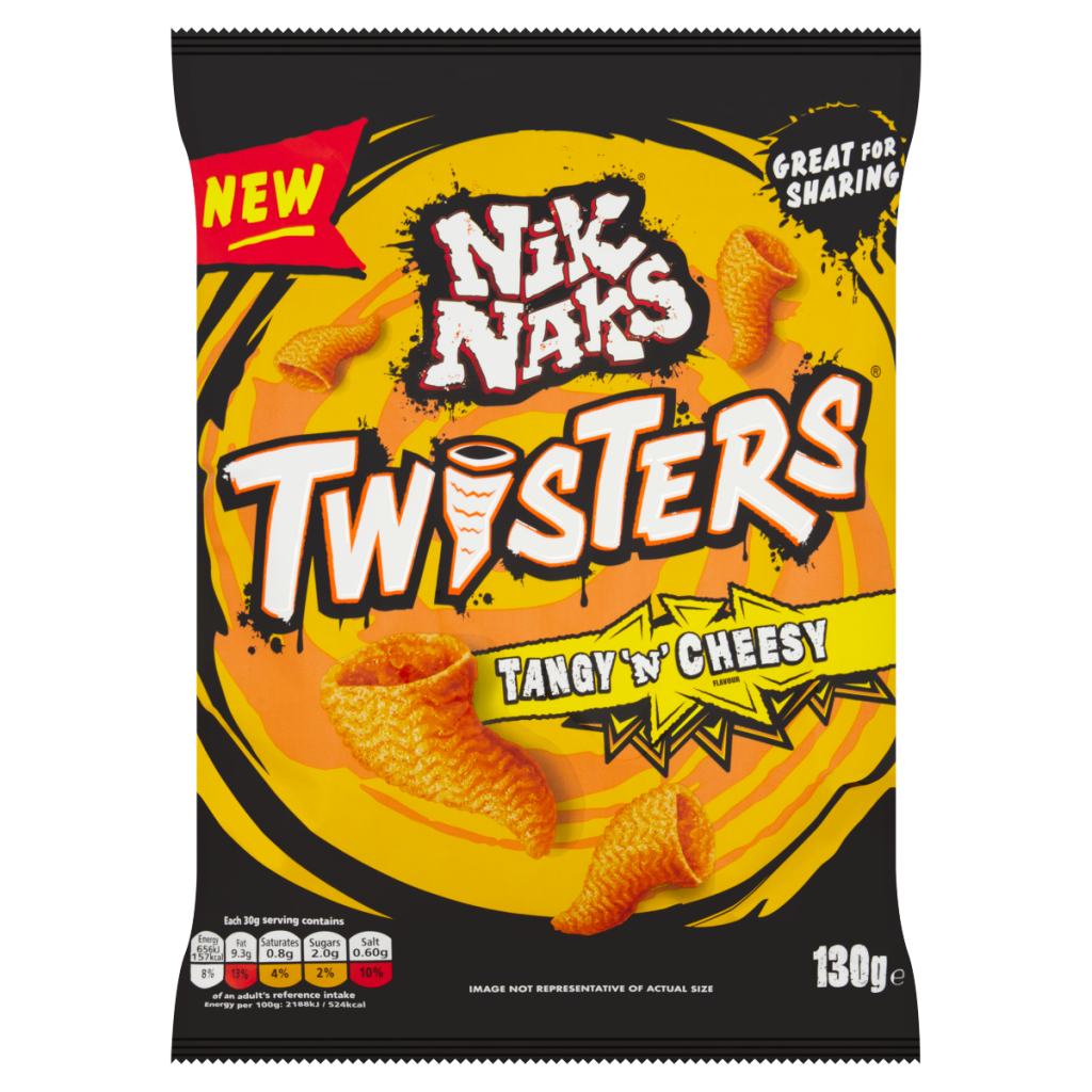 Nik Naks Twisters Tangy ‘N’ Cheesy 130g
