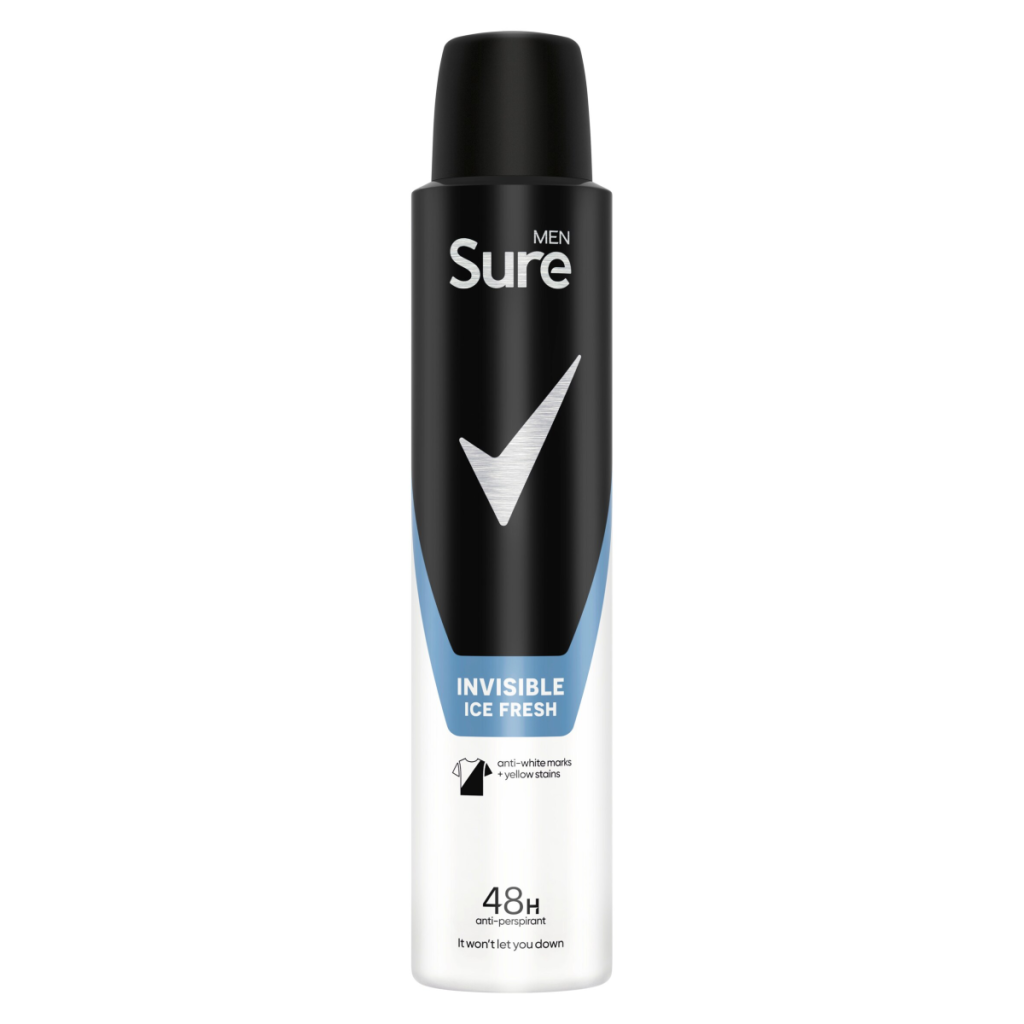 Sure Men Invisible Ice Fresh Anti-Perspirant Aerosol 200 ml