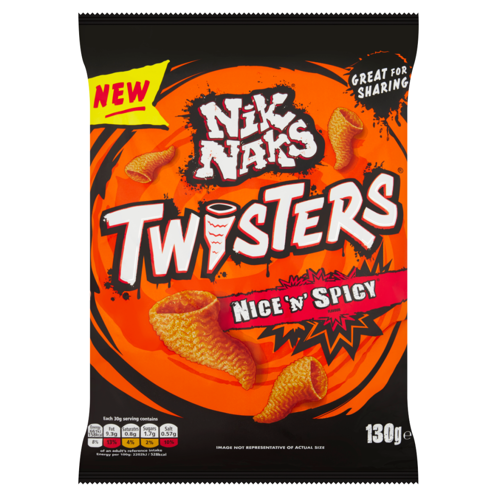 Nik Naks Twisters Nice ‘N’ Spicy 130g