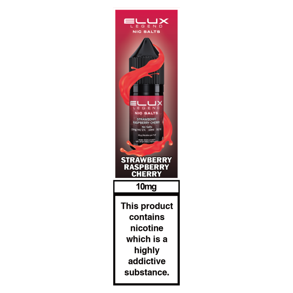 Elux Legend Nic Salts Strawberry Raspberry Cherry 10mg