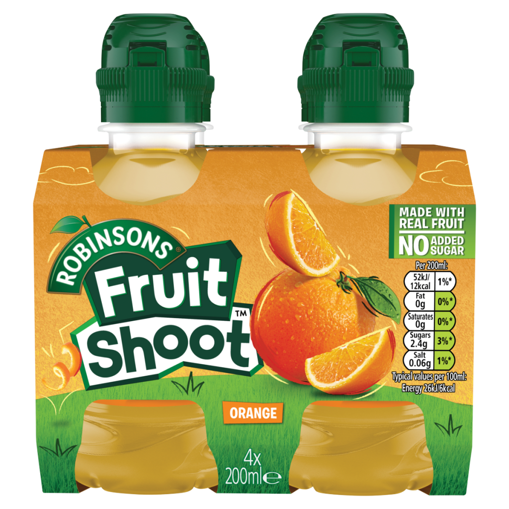Robinsons Fruit Shoot Orange 4 x 200ml