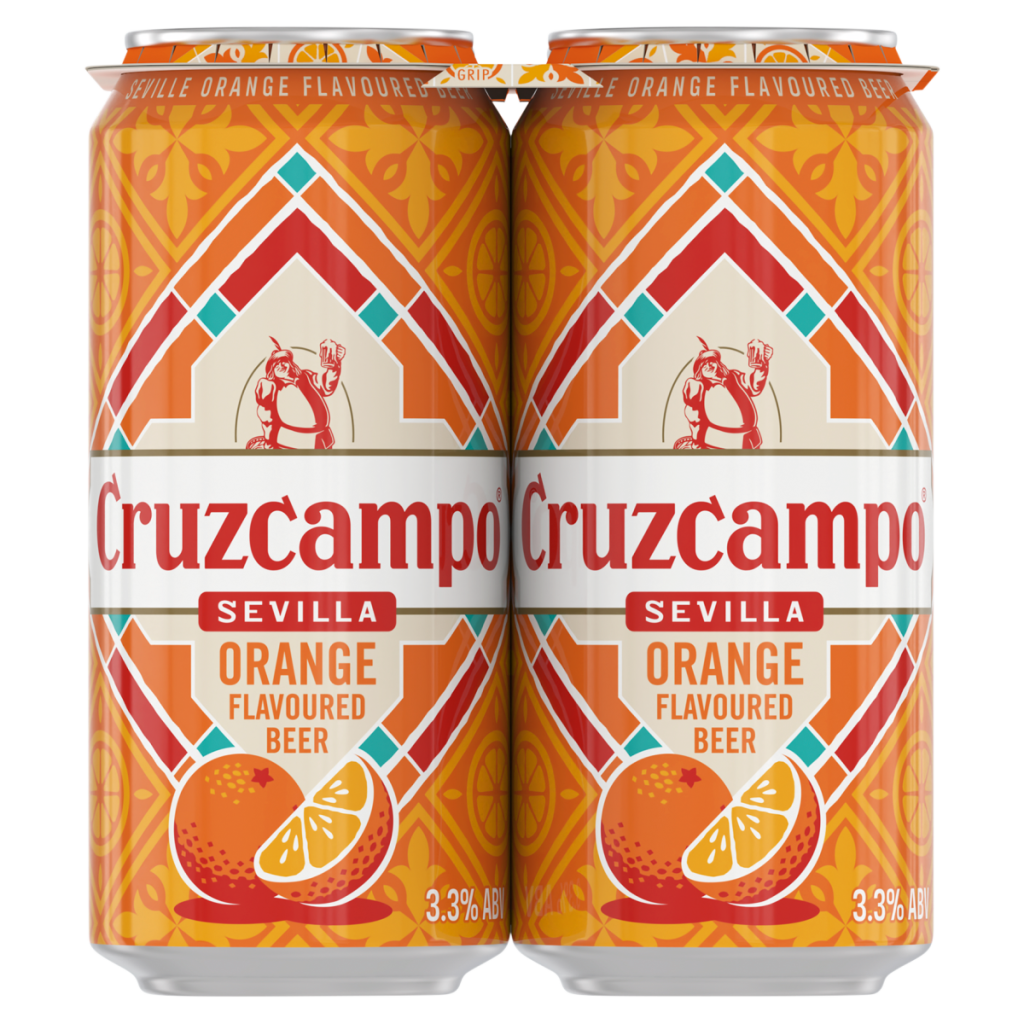 Cruzcampo Sevilla Orange Flavoured Beer 6 x 4 x 440ml Cans
