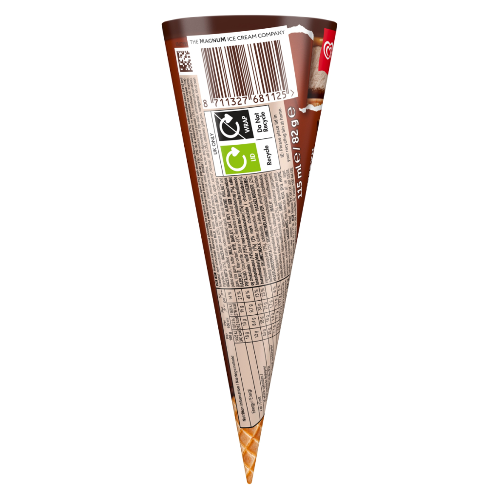 Cornetto MAX Hazelnut & Chocolate Ice Cream Cone 115 ml