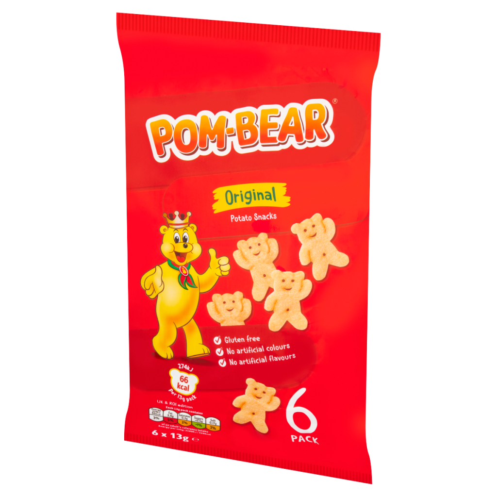 Pom-Bear Original Potato Snacks 6 x 13g
