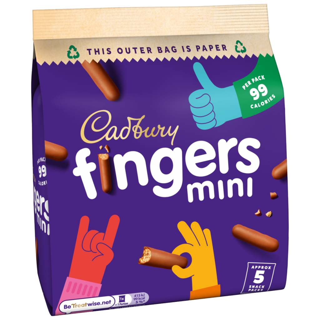 Cadbury Fingers Mini Milk Chocolate Biscuits Multipack 96.5 g