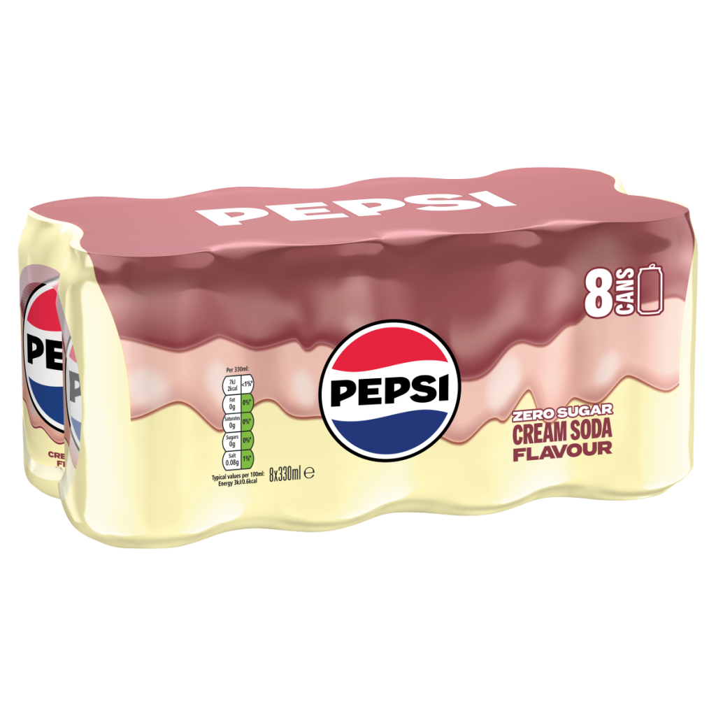 Pepsi Cream Soda Flavour 8 x 330ml