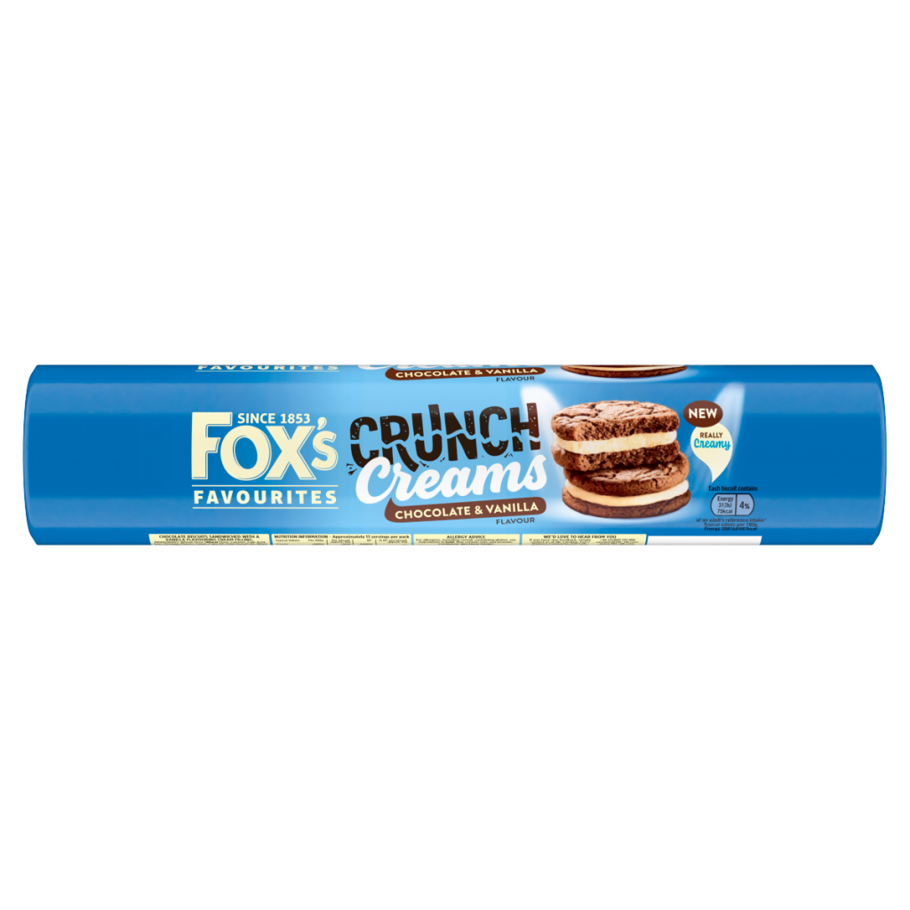 Fox’s Favourites Crunch Creams Chocolate & Vanilla Flavour 200g