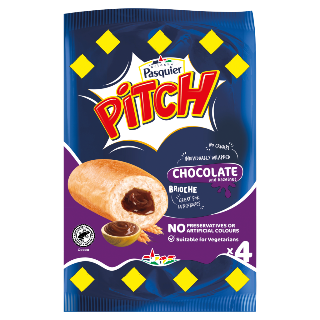 Brioche Pasquier Pitch Chocolate and Hazelnut Brioche 4 x 37.5g (150g)