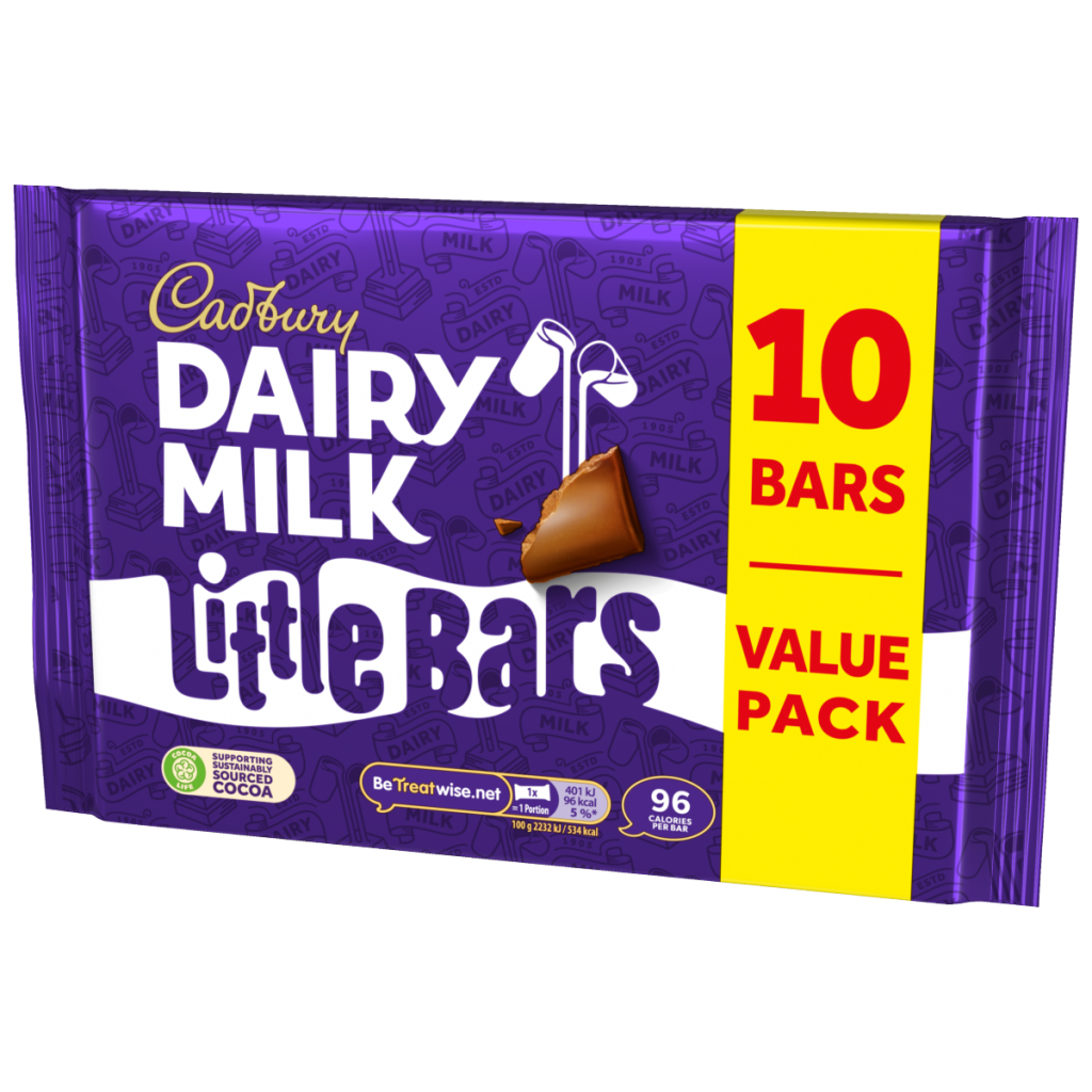 Cadbury Dairy Milk Little Bar Chocolate Bar 10 Pack Multipack 180 g