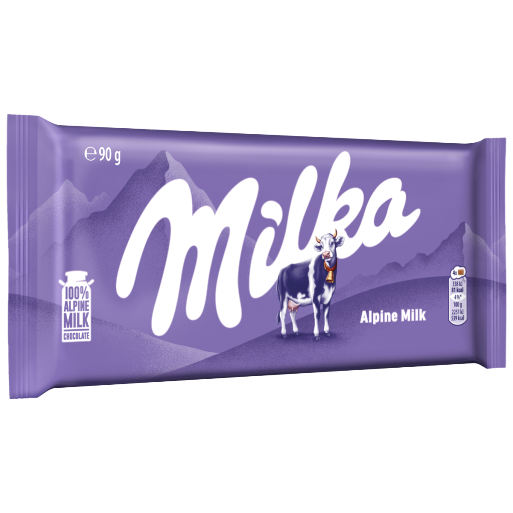 Milka Alpine Milk Chocolate Bar 90g