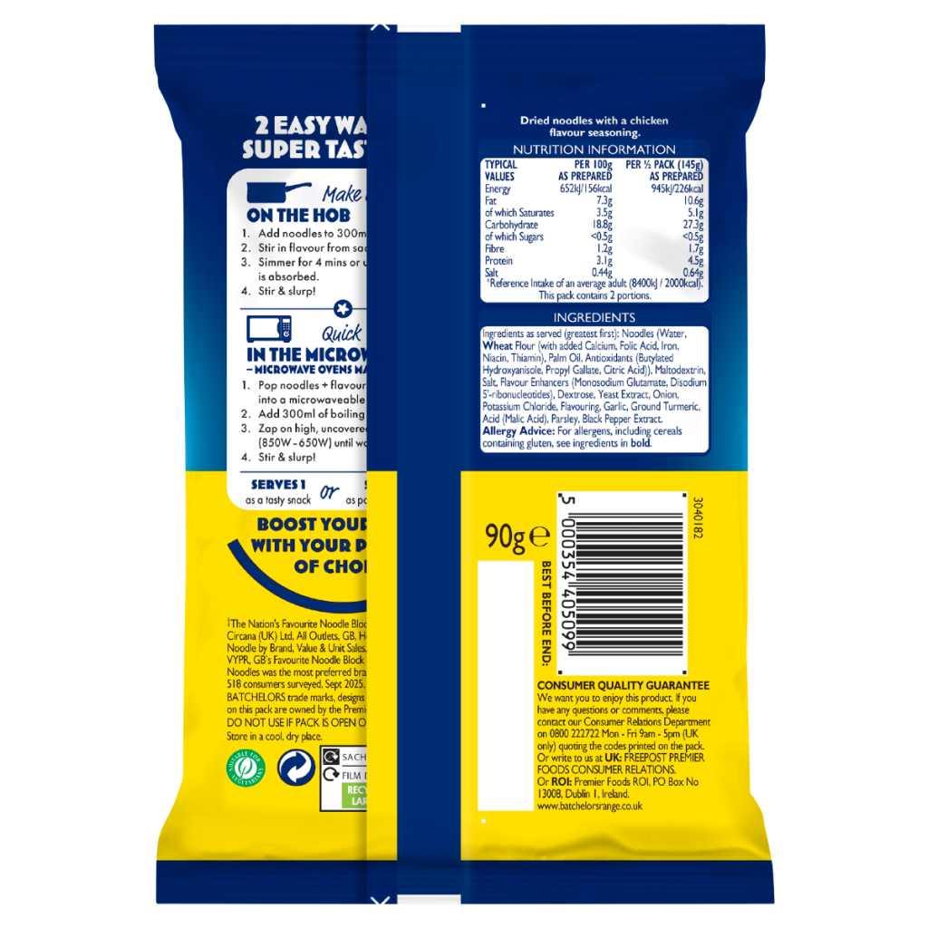 Batchelors Super Noodles Chicken Flavour 90g