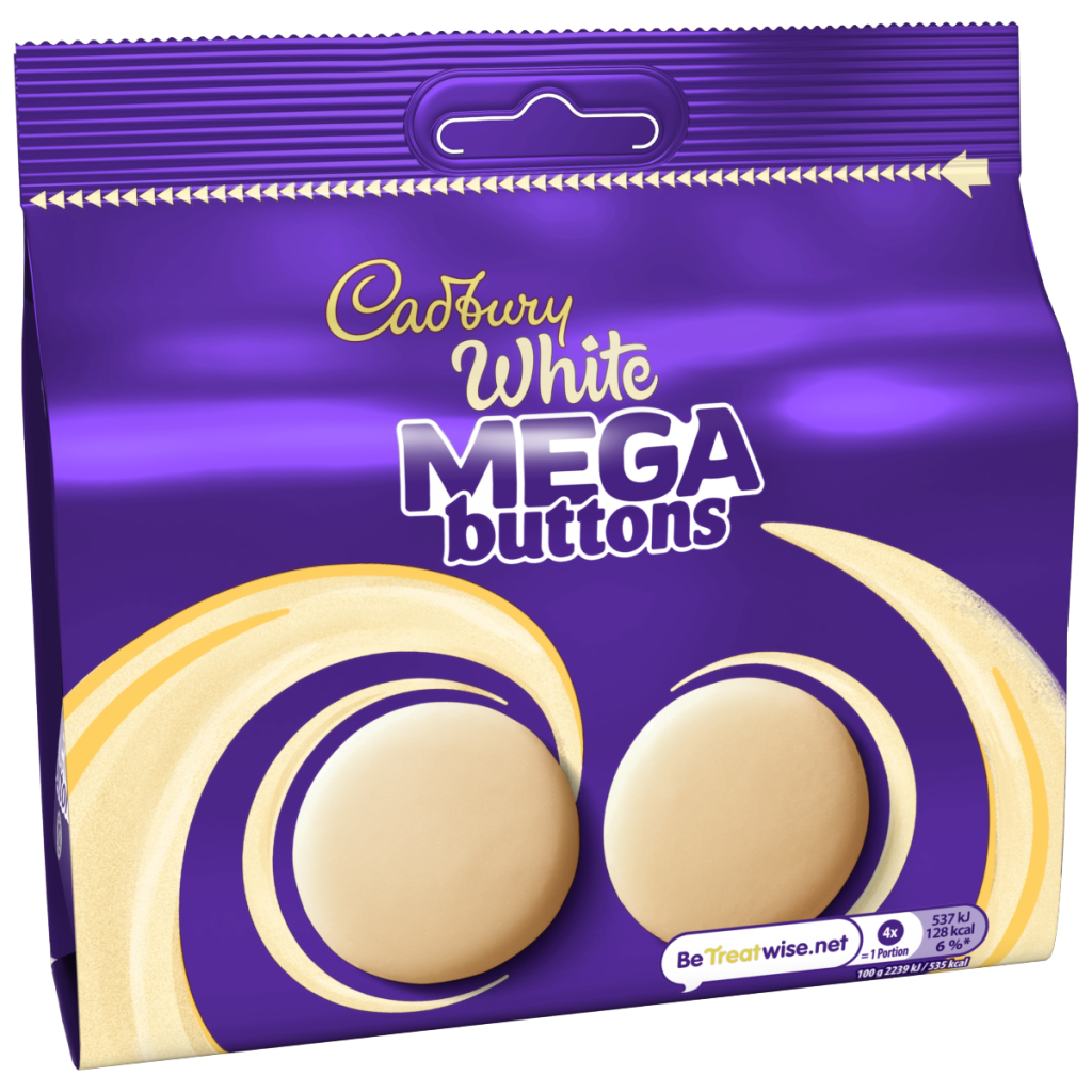 Cadbury White Mega Buttons Chocolate Bag 192 g