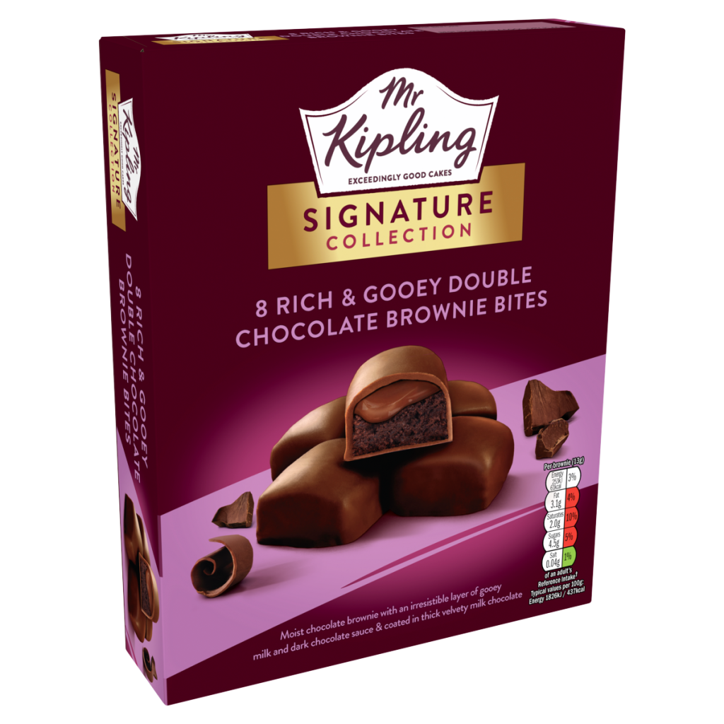 Mr Kipling Signature Collection 8 Rich & Gooey Double Chocolate Brownie Bites