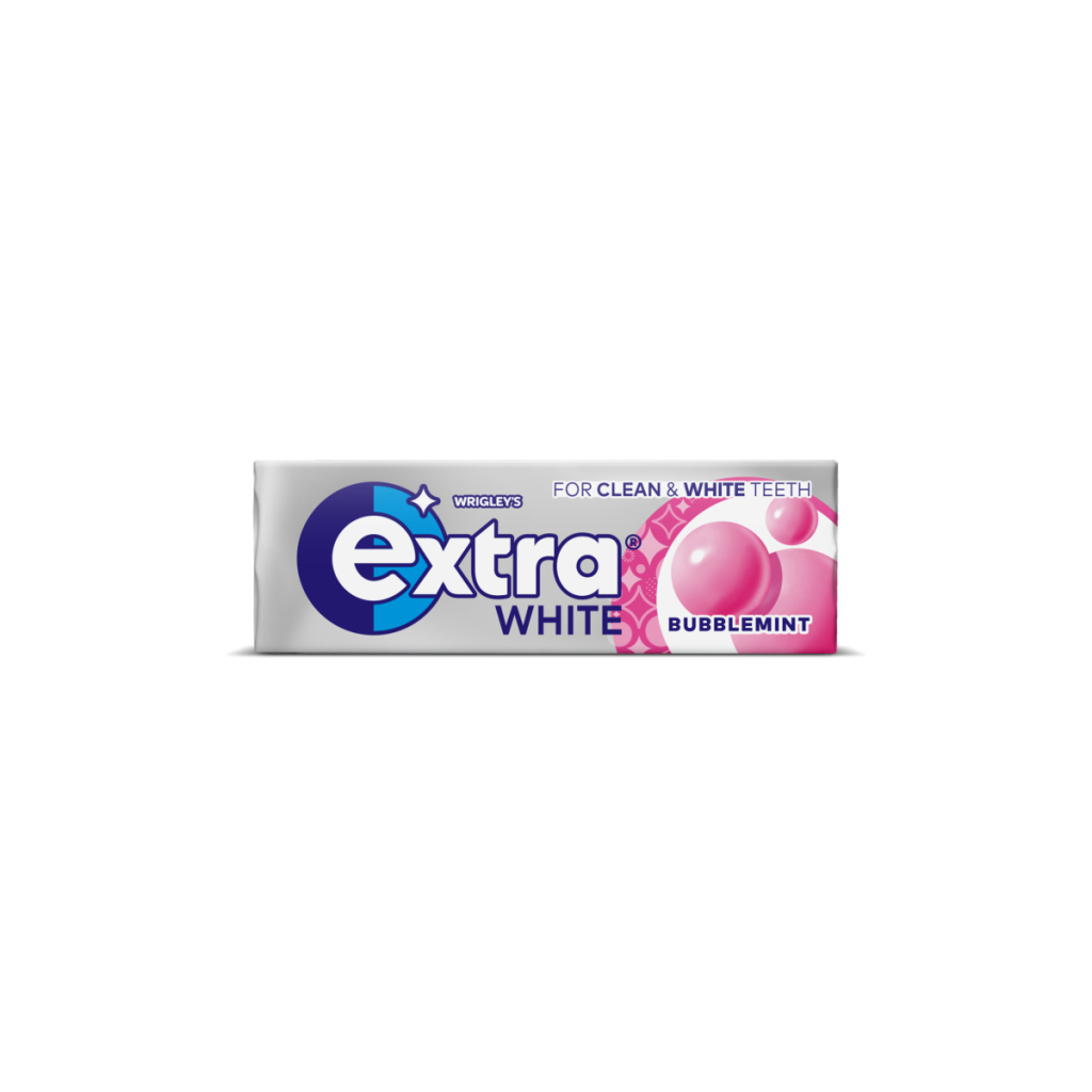 Extra White Bubblemint Sugar Free Chewing Gum x10 Pieces
