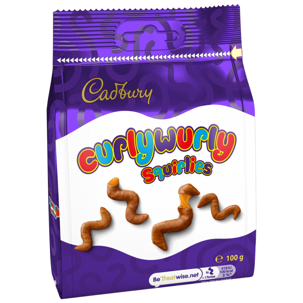 Cadbury Curly Wurly Squirlies Chocolate Bag 100g