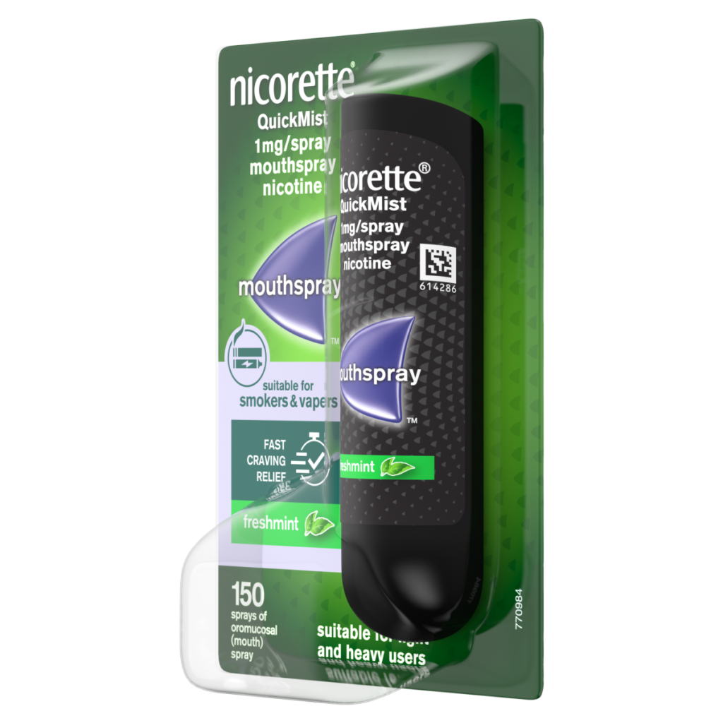 Nicorette Quickmist Freshmint Mouthspray 1 Unit, Quit Vaping Aid
