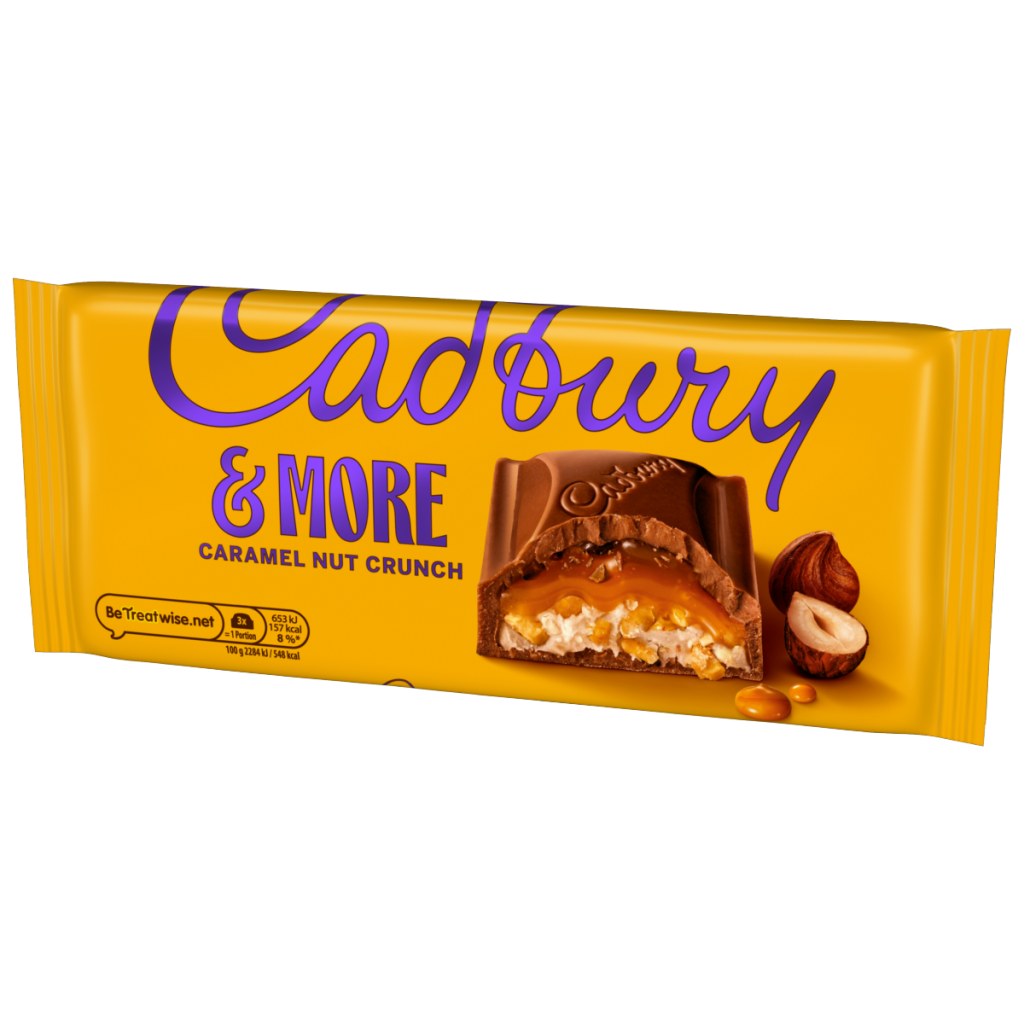 Cadbury &More Caramel Nut Crunch Chocolate Bar 200 g