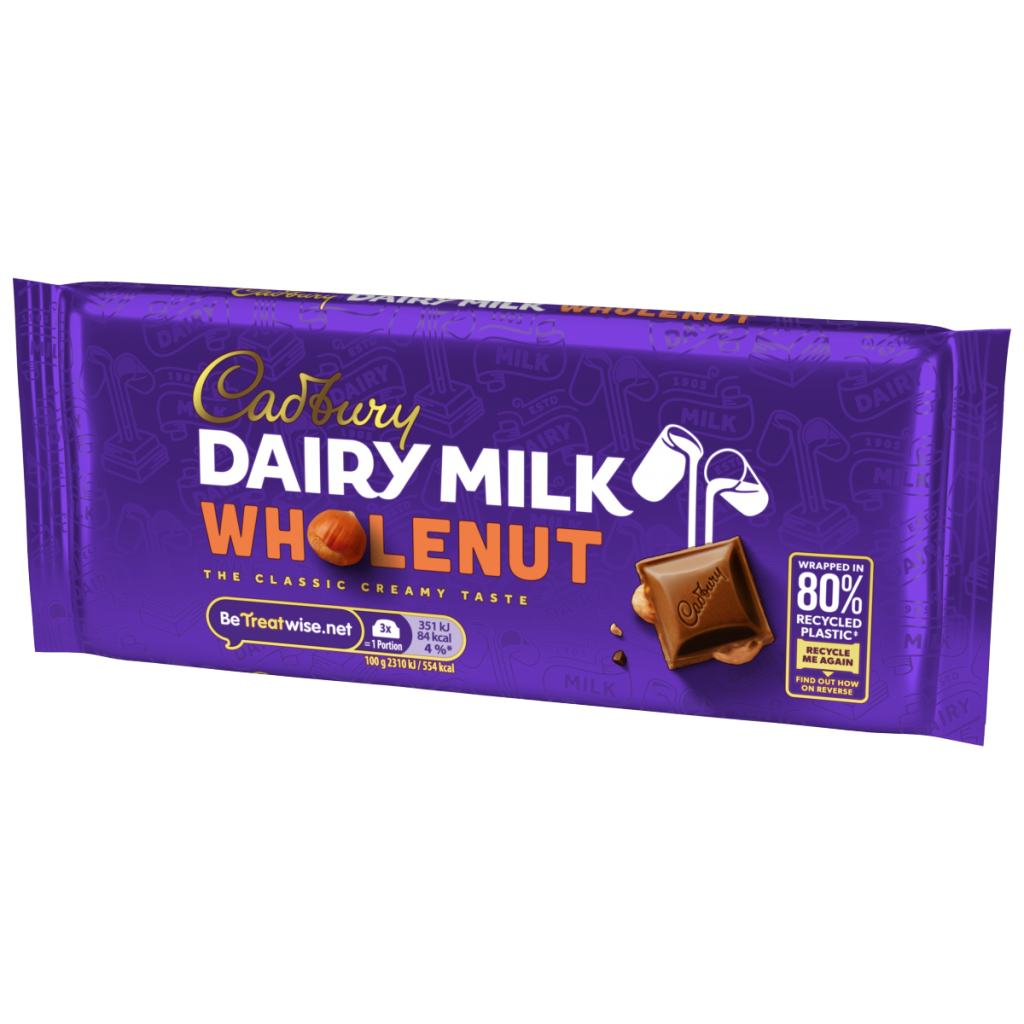 Cadbury Dairy Milk Wholenut Chocolate Bar 120 g