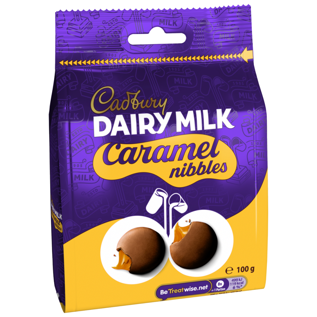 Cadbury Dairy Milk Caramel Nibbles Chocolate bag 100 g