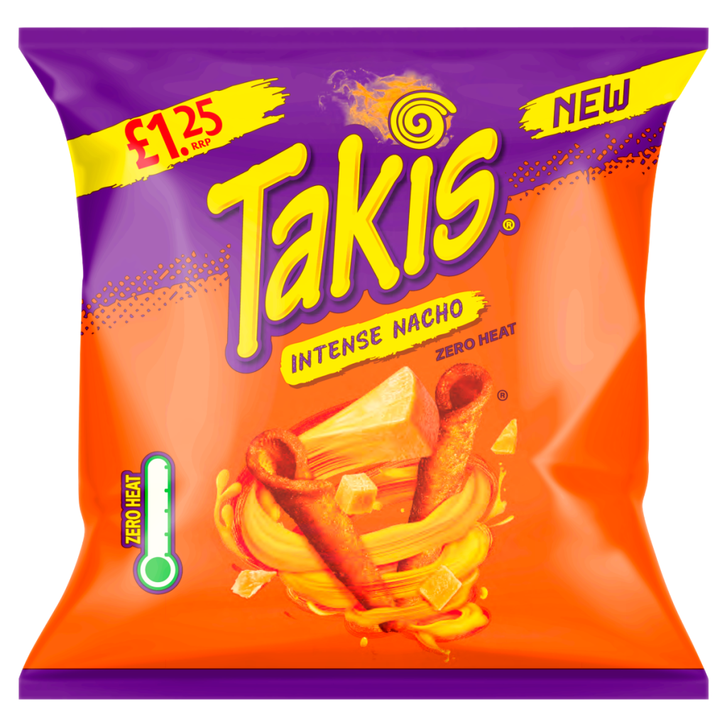 Takis Intense Nacho Seasoned Cheese Flavour Fried Corn Snack 55g