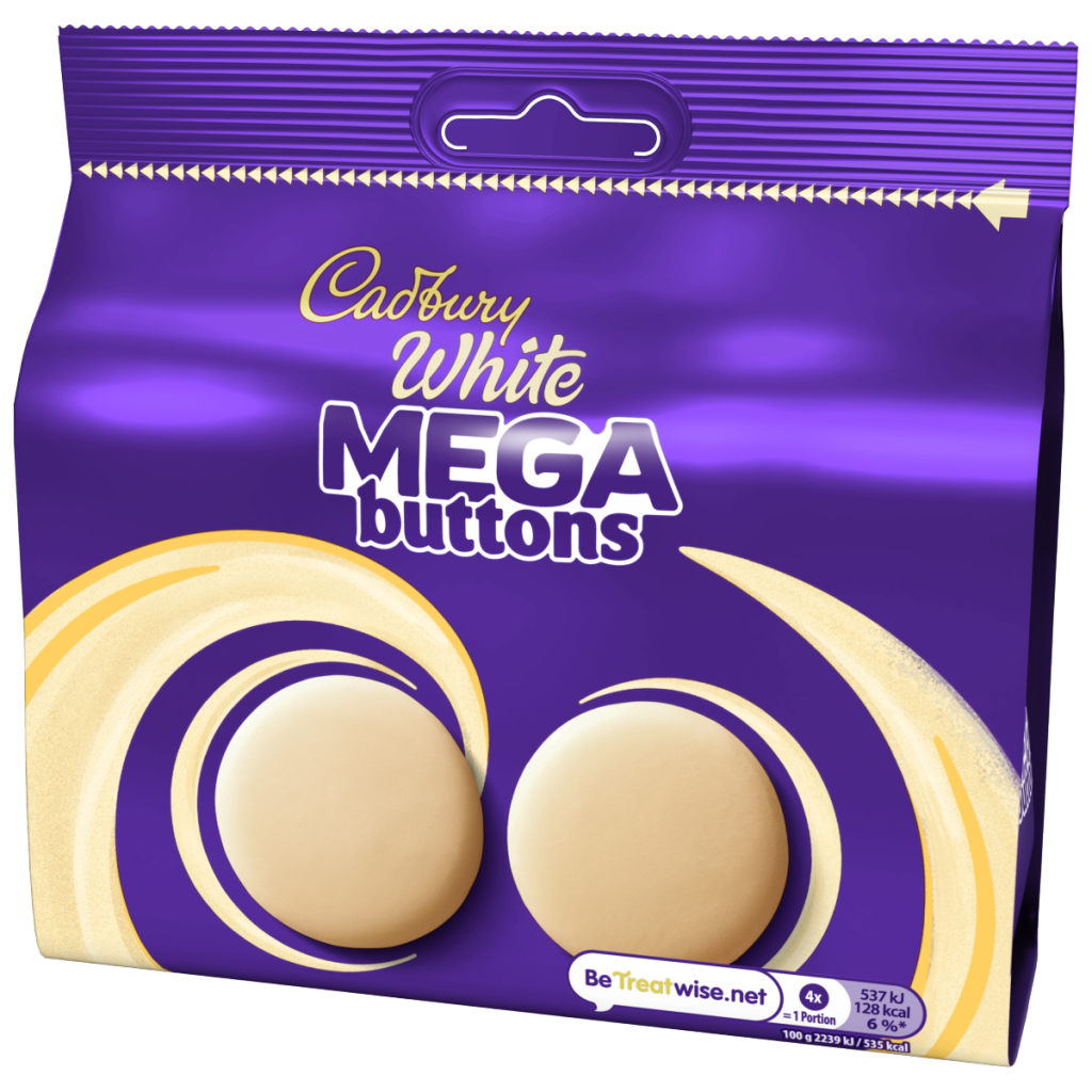 Cadbury White Mega Buttons Chocolate Bag 192 g