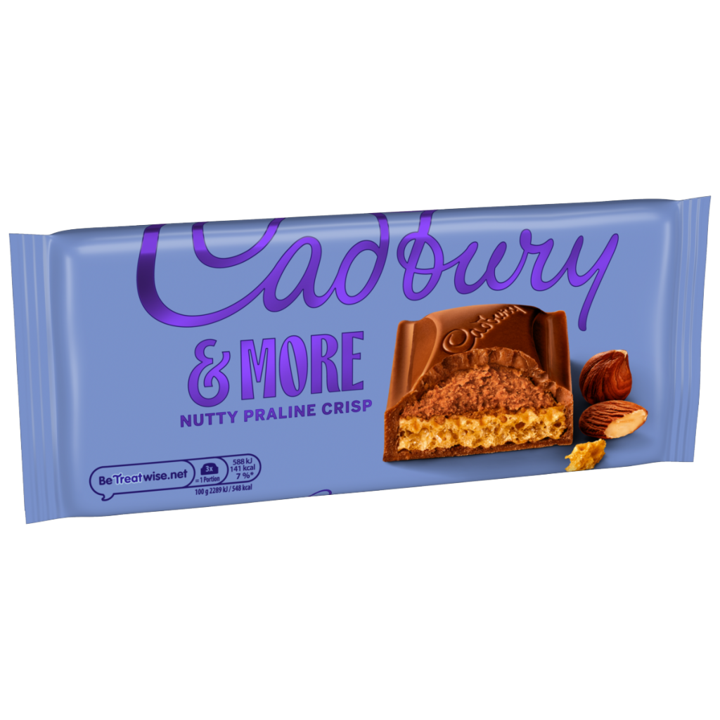 Cadbury &More Nutty Praline Crisp Chocolate Bar 180 g