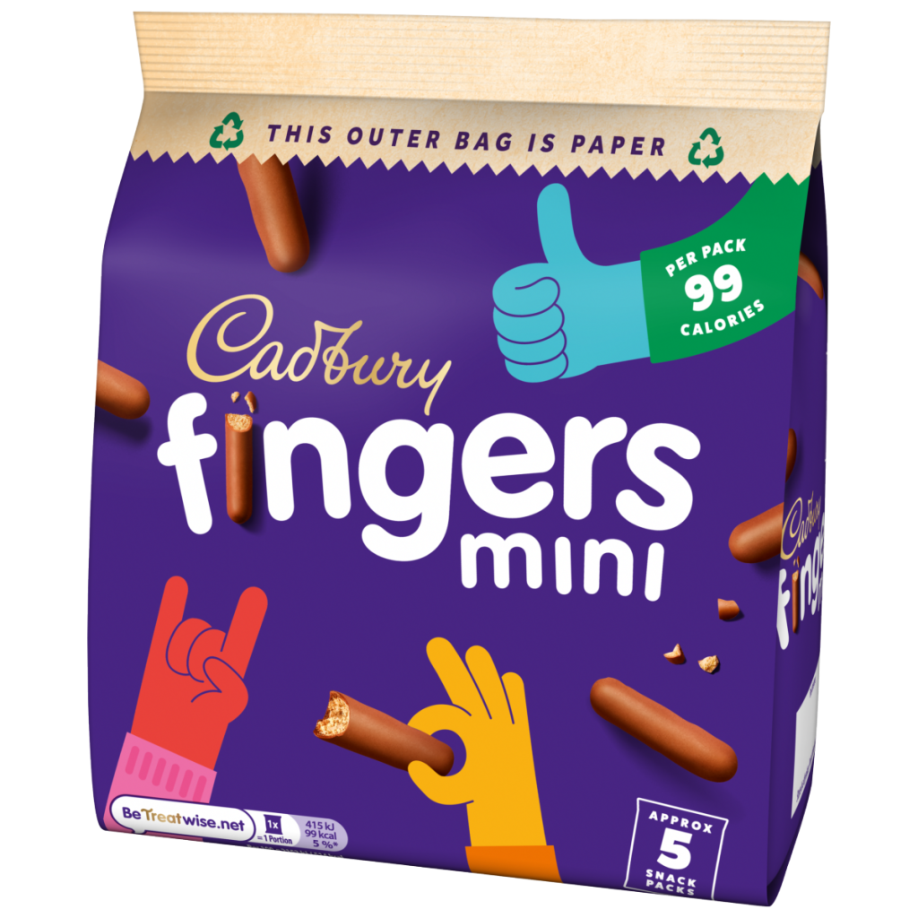 Cadbury Fingers Mini Milk Chocolate Biscuits Multipack 96.5 g