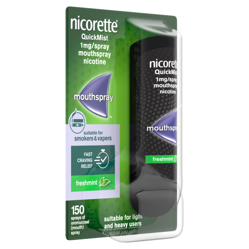 Nicorette Quickmist Freshmint Mouthspray 1 Unit, Quit Vaping Aid