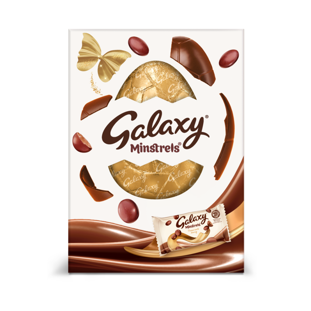 Galaxy Minstrels Milk Chocolate Large Easter Egg 162g