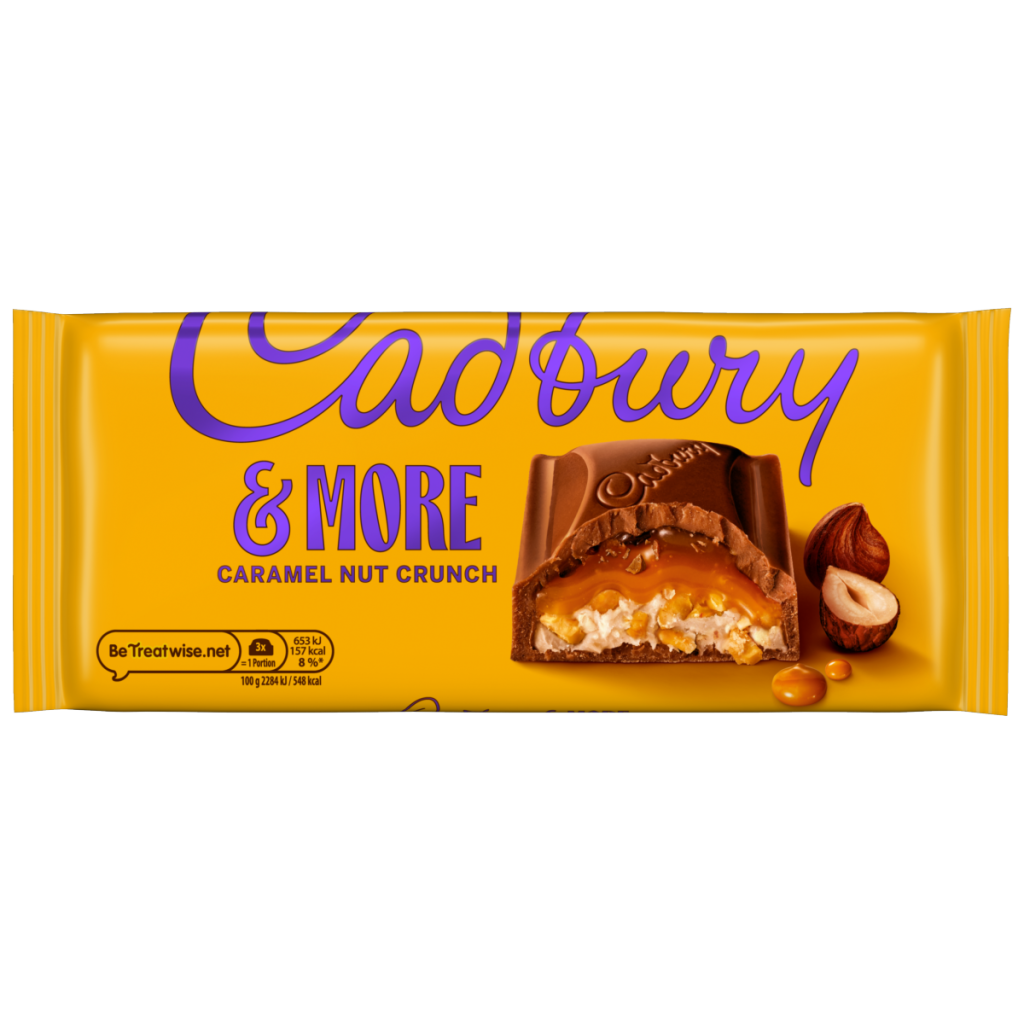 Cadbury &More Caramel Nut Crunch Chocolate Bar 200 g