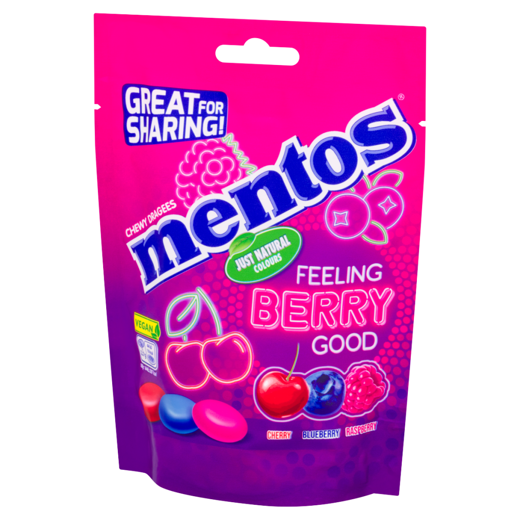 Mentos Chewy Dragees Feeling Berry Good 140g